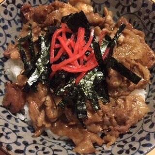 あっ！と言う間に美味しい豚丼♪